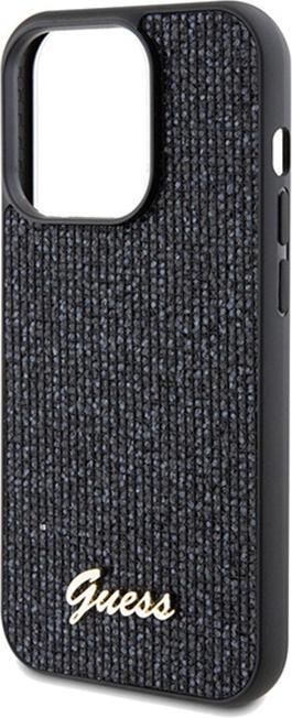 Produktbild Guess GUHCP14LPMSDGSK iPhone 14 Pro 6.1" czarny/black hardcase Disco Metal Script (Apple iPhone 14 Pro)