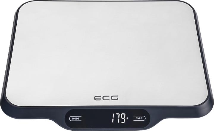 Actual product image ECG KV 215 S Kitchen Scale, Stainless Steel Countertop Rectangle Electronic Kitchen Scale