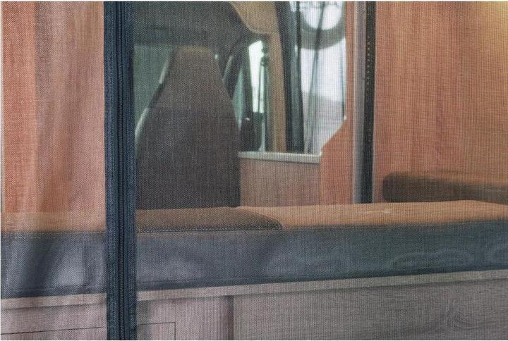 Actual product image VanQuito Mosquito net in the rear