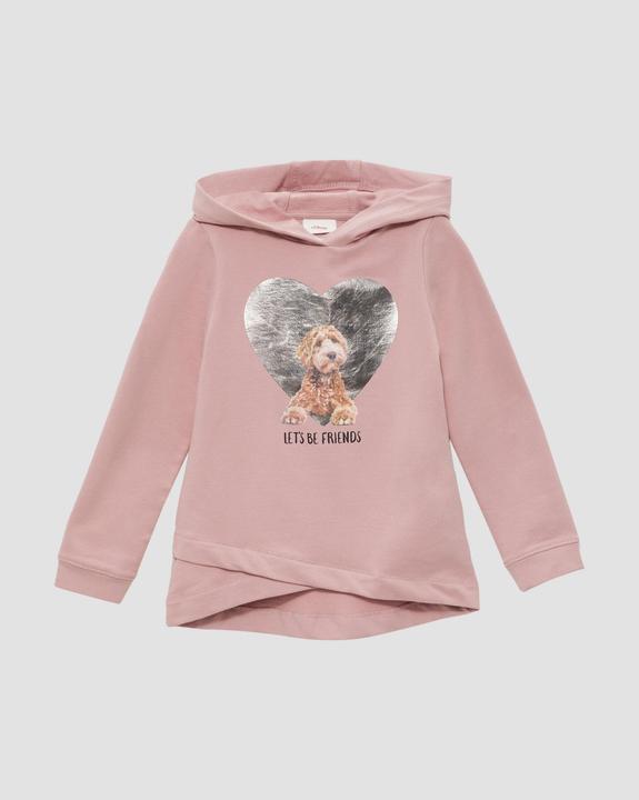 Produktbild s.Oliver Sweatshirt Sweatshirt mit Metallic-Print (98)