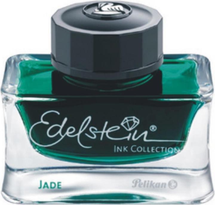 Actual product image Pelikan Ink glass gemstone jade (Inkwell, Green, Turquoise)