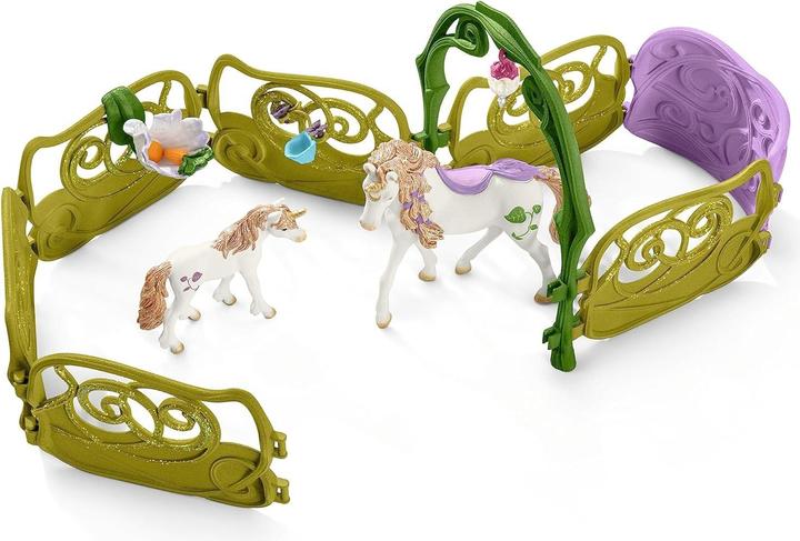 Productafbeelding Schleich Glinsterend bloemenhuis met eenhoorns, S