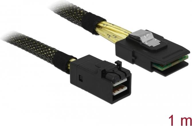 Image du produit Delock Câble Mini SAS HD x 4 SFF 8643 mâle > Mini SAS x 4 36 broches SFF 8087 mâle (100 cm, Mini-SAS, SCSI)