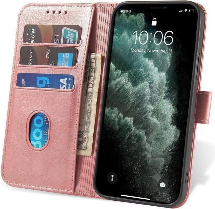 Produktbild Hurtel Magnet Case elegant case cover with a flap and stand function for Samsung Galaxy A03s (166.5) pink (Samsung Galaxy A03s)