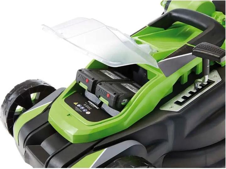 Actual product image Verdemax RS20 AkkuRasenmäher2x20V2,5Ah, Schnittbreite 38 cm (Rechargeable battery operated)