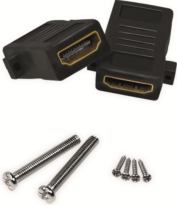 Actual product image LogiLink Junction box, 2x HDMI coupling (HDMI, 8.60 cm)
