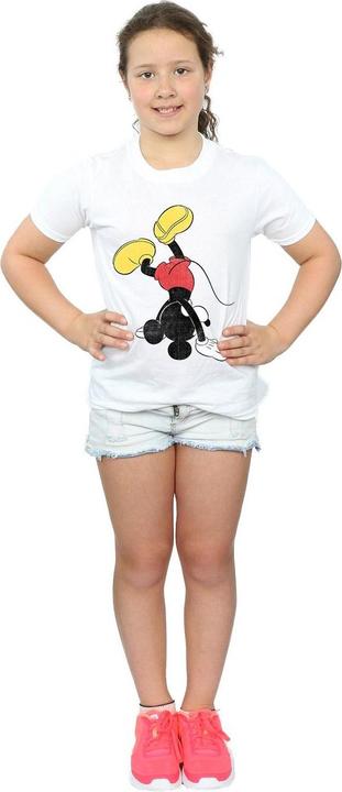 Actual product image Disney Girls Mickey Mouse Upside Down Cotton T-Shirt (152, 158)
