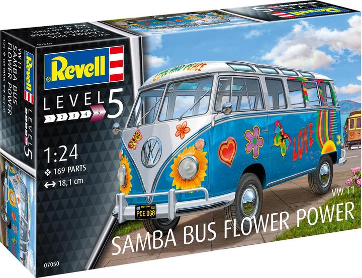 Actual product image Revell VW T1 Samba Flower Power
