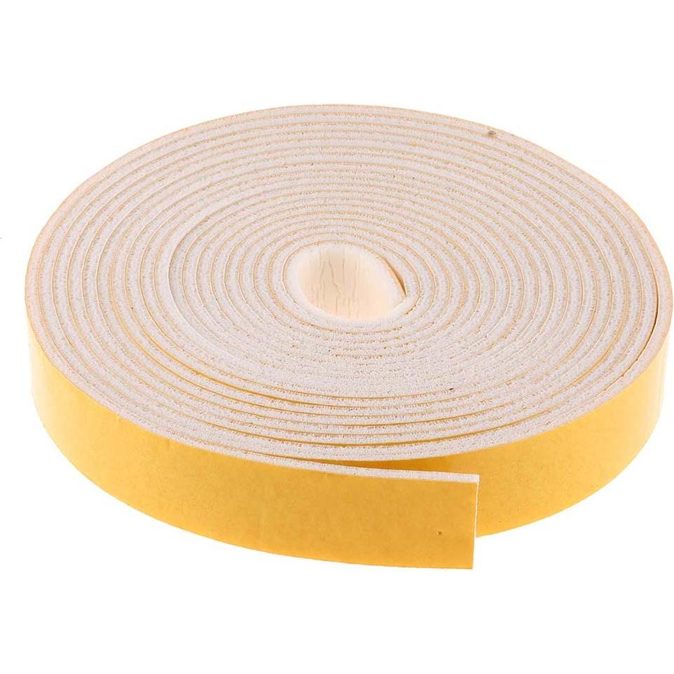 RS PRO, Nastro adesivo, Nastro spugna silicone,6m x 25mm x 3,2mm (25 mm)