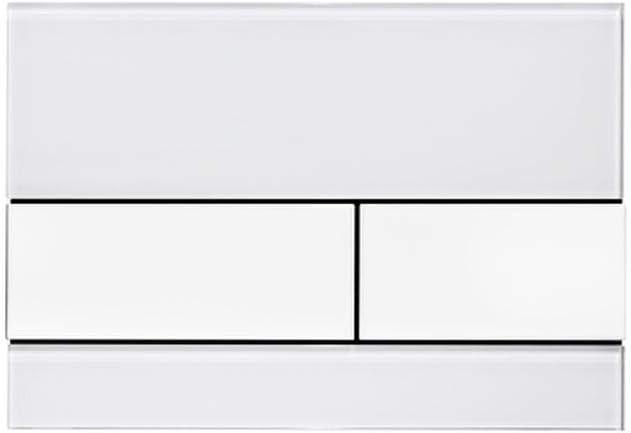 Actual product image TECE TECEsquare WC bed plate glass for dual flush technology white 9240800