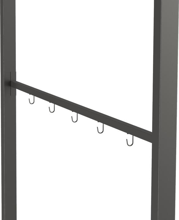 Image du produit Swisshandel24 Pavillon de barbecue, protection contre la pluie, résistant aux UV, avec crochet, acier, polyester (215 cm, 150 cm)