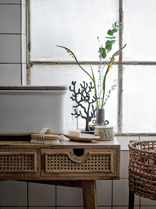 Actual product image Bloomingville Bea Jar w/Lid, Nature, Stoneware
