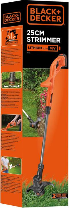 Produktbild Black & Decker AkkuRasentrimmer ST182320 Kit (Trimmfaden)