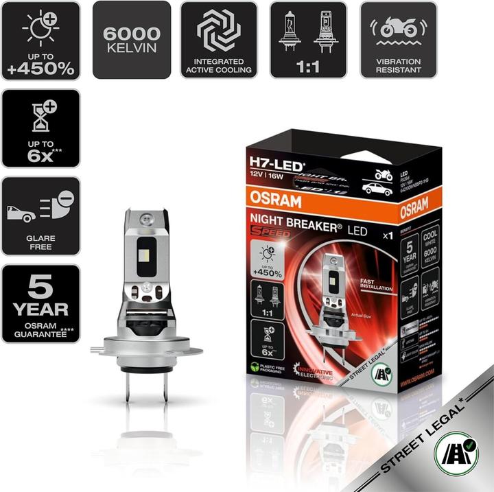 Actual product image Osram Night Breaker Speed (H7)