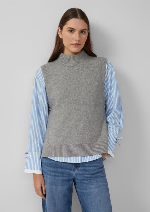 Actual product image s.Oliver Strickpullover Weicher Strickpullunder mit Stehkragen (40)