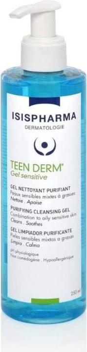 Isispharma Teen Derm Gel Sensitive gel (Gel nettoyant, 250 ml)