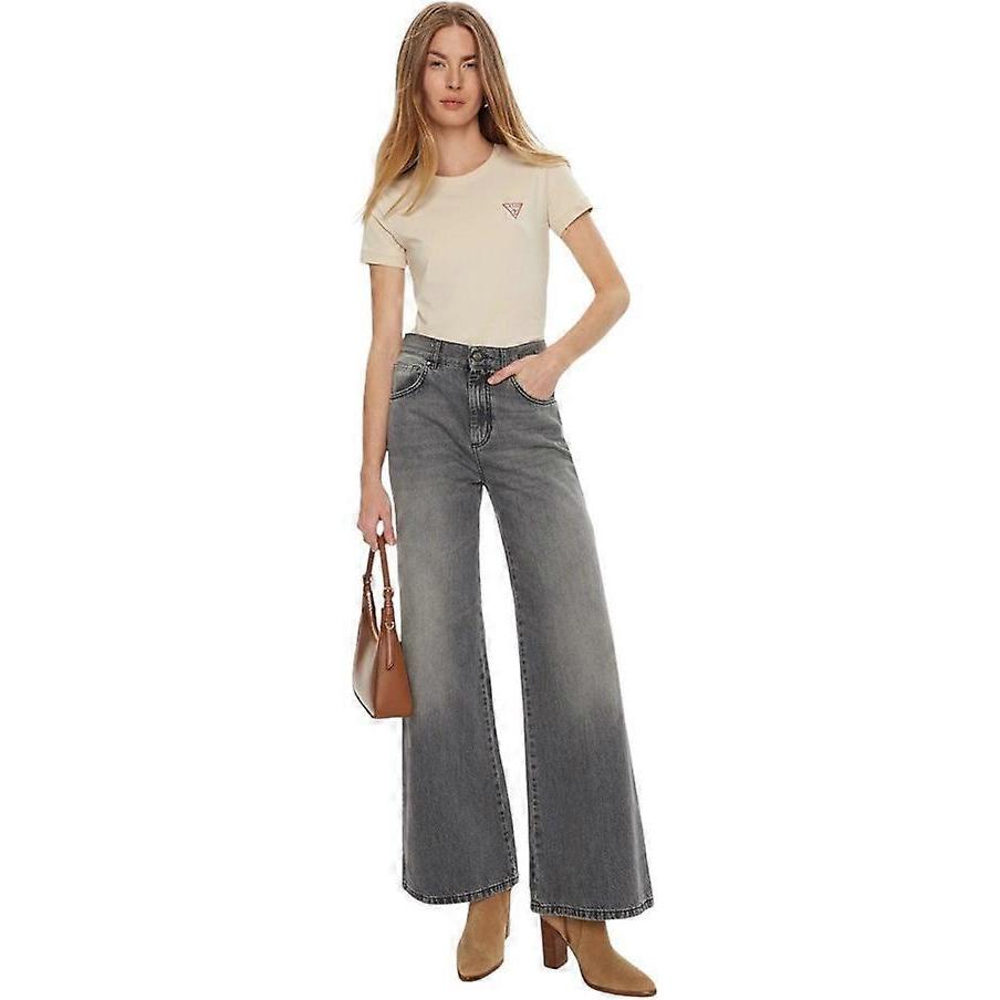 Thumbnail - Guess, Damen, Shirt, Mini Triangle, Weiss, (M)