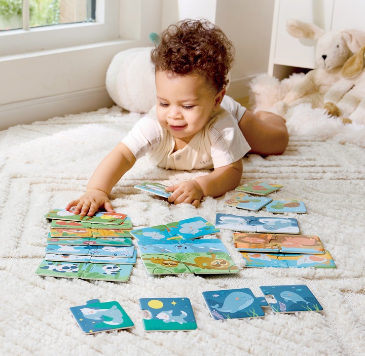 Actual product image Hape Duo Logic Puzzle - Animals Mum and Baby