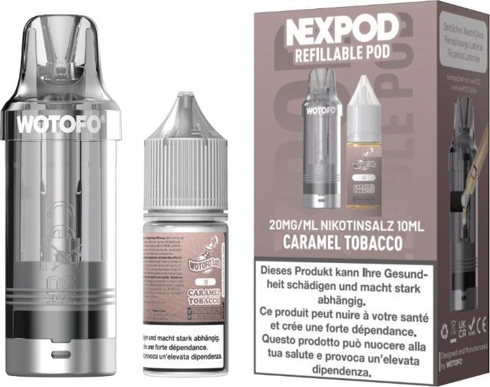 Actual product image Wotofo Nexpod Ersatzpod 7000 - Caramel Tobacco (Caramel)
