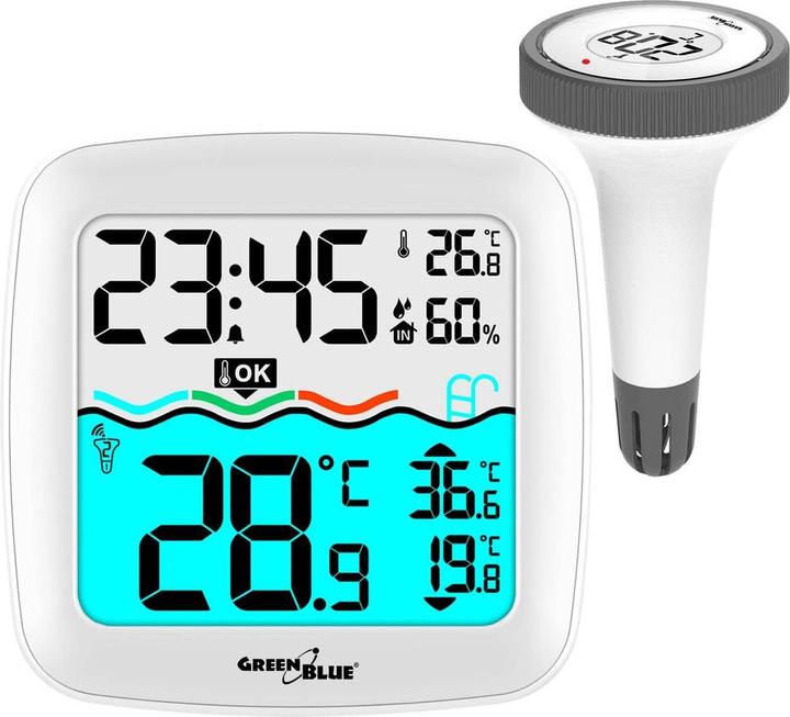 Greenblue Poolthermometer mit Wetterstation GB216