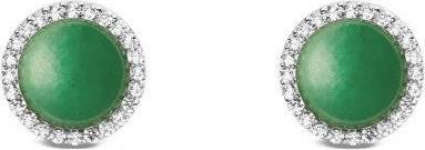 Daniel Wellington Dazzling Stud Earrings With Jadeite And Crystals Audrey Dw