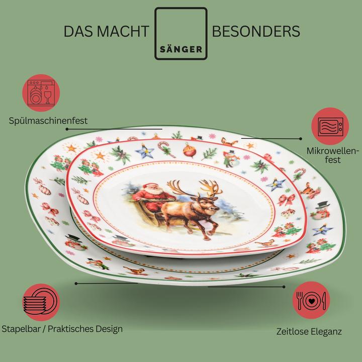 Image du produit Sänger Geschirr Tafelservice Bilgola Christmas Design (18 pièce(s))