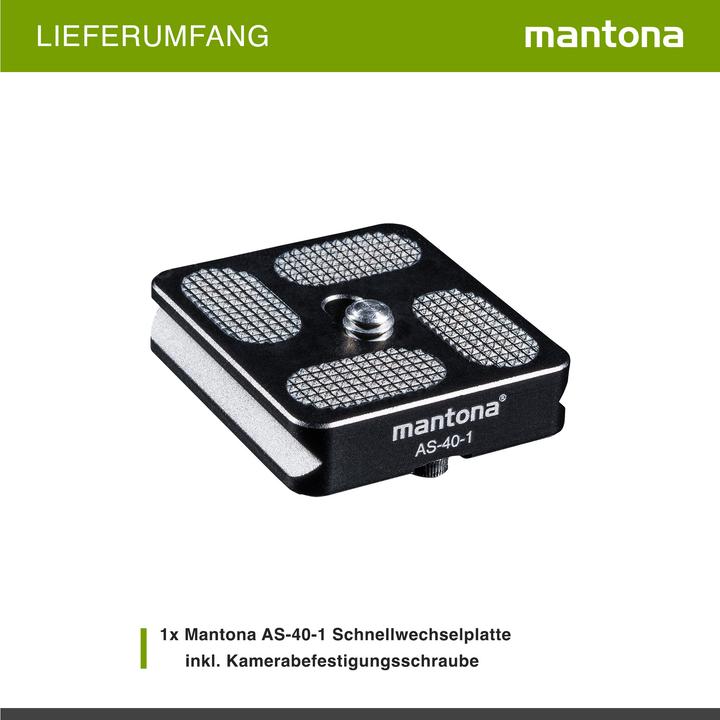 Produktbild mantona AS-40-1 (Stativ Schnellwechselplatte)