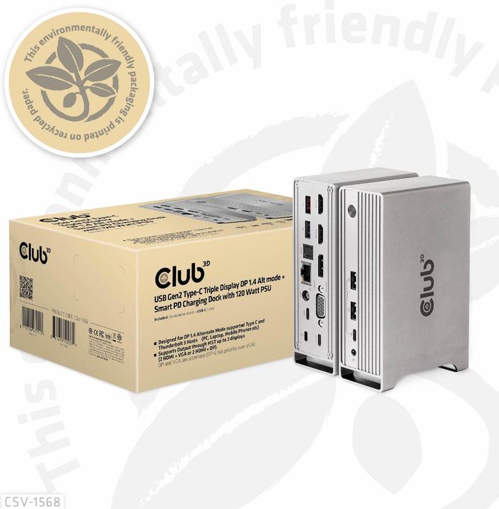 Produktbild Club 3D CSV-1568 (USB-C, 13 Ports)