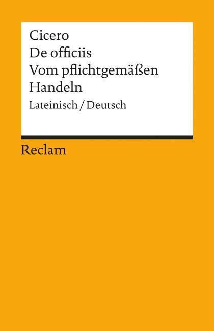 Produktbild Vom pflichtgemässen Handeln (Deutsch, Cicero, 1986)