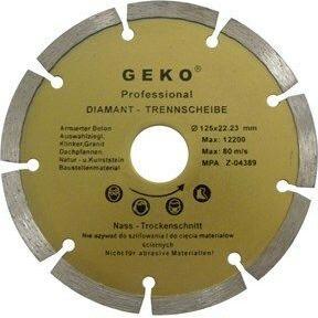 GEKO, Schleifmittel, Diamant-Segmenttrennscheibe, 125x8x22,2mm