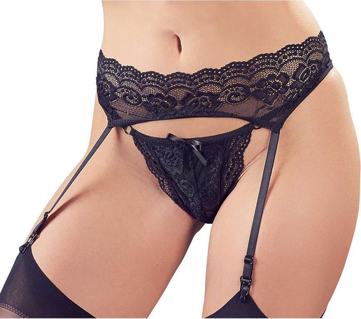 Actual product image Cottelli Collection String and Suspender Belt Set (L)