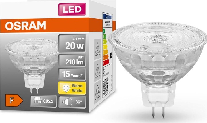 Produktbild Osram Led Star Mr16 (GU5.3, 2.90 W, 210 lm, 1 x, F)