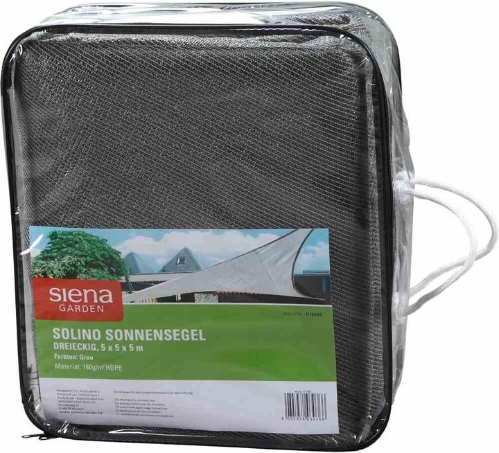Produktbild Siena Garden Siena Solino SET 3-Eck 5m grau 5x5x5m, inkl. Zubehör