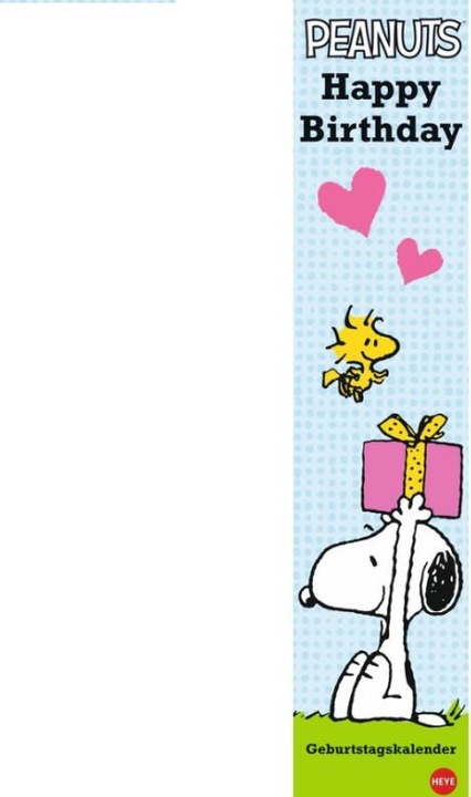 Image du produit Calendrier d'anniversaire Peanuts (11 x 49 cm, Couverture rigide, Allemand)