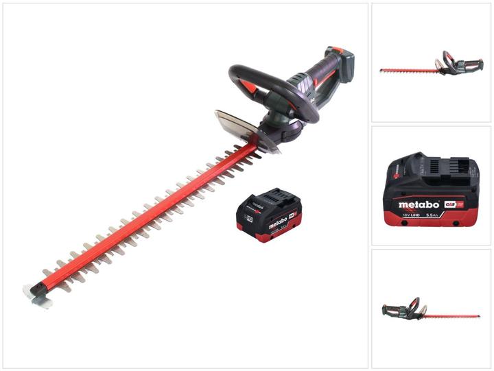 Actual product image Metabo HS 18 LTX 45 Battery hedge trimmer 18 V 43 cm + 1x battery 5.5 Ah - without charger (Rechargeable battery operated)