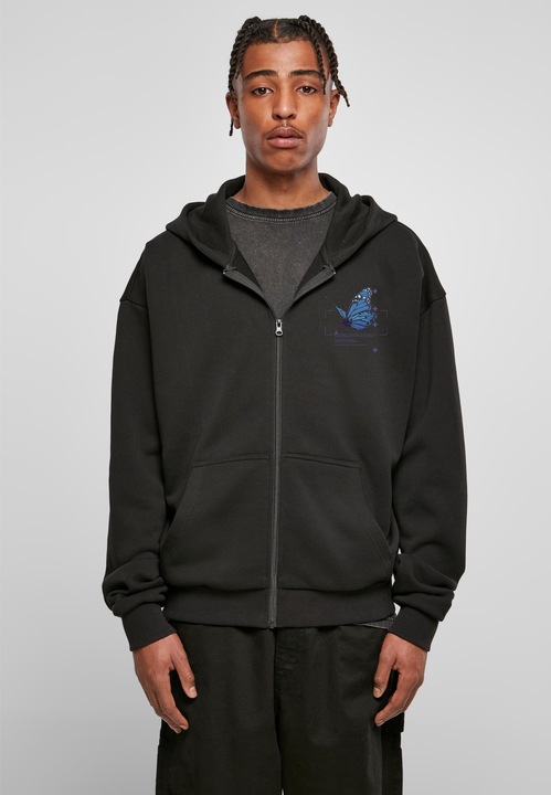 Image du produit Mister Tee Grid Head Butterfly Oversize Zip Hoody - 131379 (XXL)