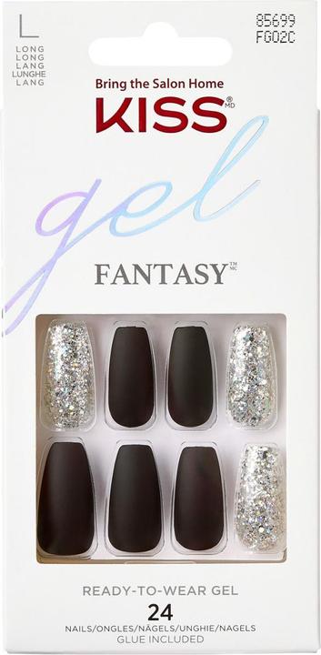 Produktbild KISS Nails - Gel Fantasy Nails a Whole new World (Kunstnägel, Schwarz)