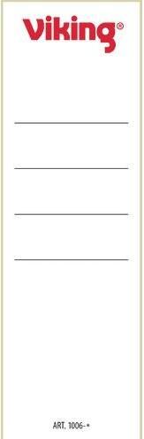 Actual product image Viking Back labels 80 mm white 60 mm paper
