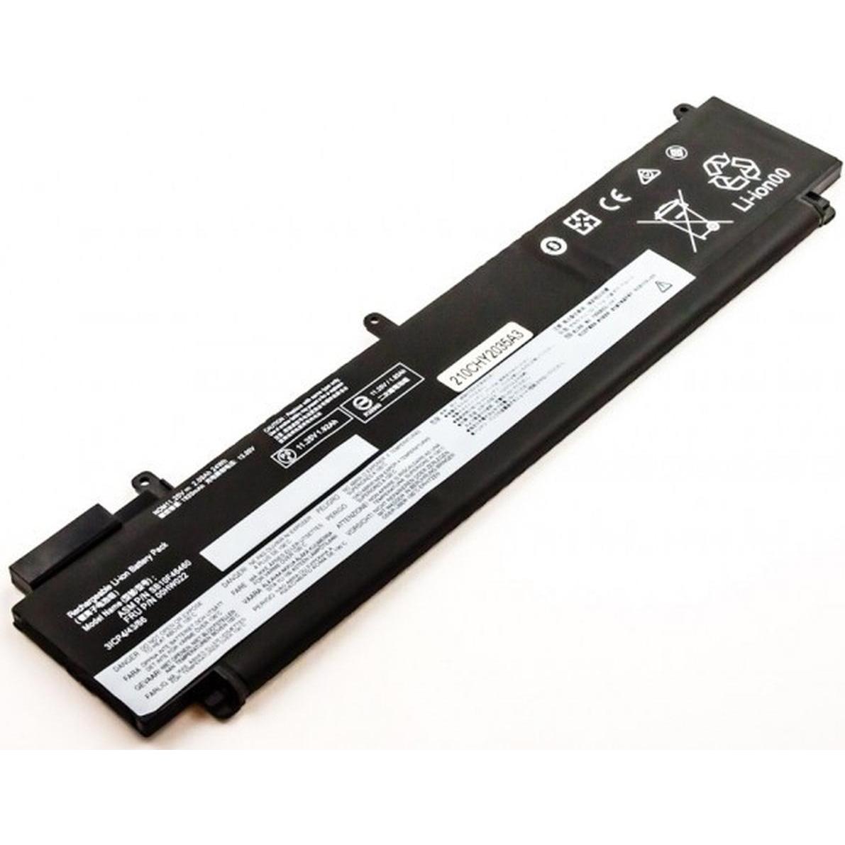 AGI Akku kompatibel mit Lenovo ThinkPad T470s 20HF0044US (1 Zellen, 2000 mAh), Notebook Akku, Schwarz