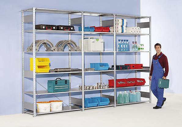 Actual product image eurokraft pro Boltless shelving, single row