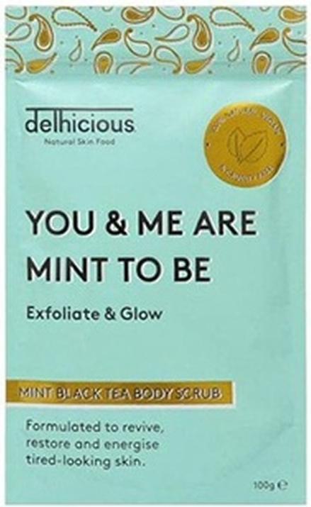 Immagine prodotto Delhicious You & Me Are Mint To Be (Scrub corpo alla menta e tè nero) 100 g