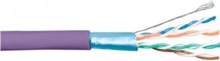 Image du produit Dexlan Câble patch F/UTP, CAT.5E, violet, env. 500 m Câble patch entièrement blindé pour réseaux (CAT5e, 500 m)