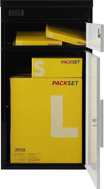 Produktbild SafePost 65 TIAMAT Paketkasten schw/weiss + 12 Schl