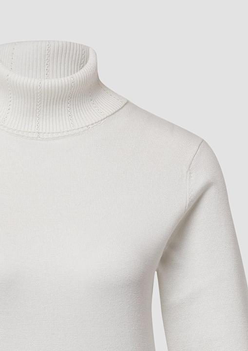 Produktbild s.Oliver Strickpullover Slim-Fit-Pullover mit Ajour-Details (34)