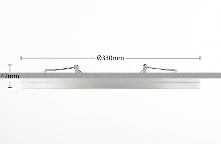 Actual product image Prios Aureka LED ceiling lamp, sensor, 33 cm (2700 lm)