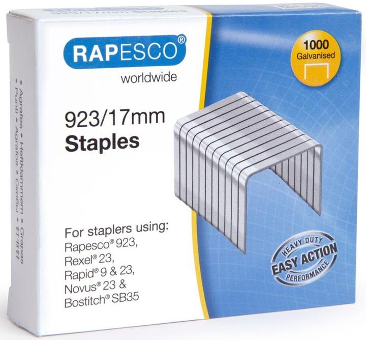 Actual product image Rapesco 923/17mm staples (1000x)