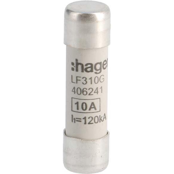 Hager, Sicherung, HAG LF310G Sicherung 10x38 gG 10A (Feinsicherung, 10 A)