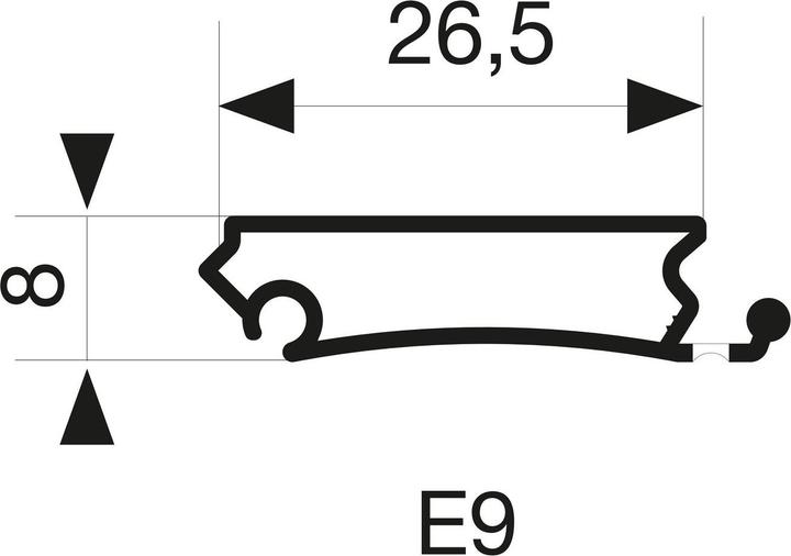 Produktbild Rehau Rollladenmatte, Breite 1064 mm, Länge 1325 mm, Kunststoff silber (132.50 x 106.40 cm)