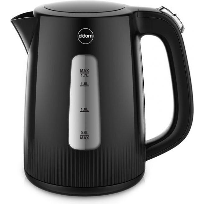 Eldom LENA Wasserkocher 2200 W Kap. 1 7 l Siebfilter STRIX schwarz, Wasserkocher, Schwarz