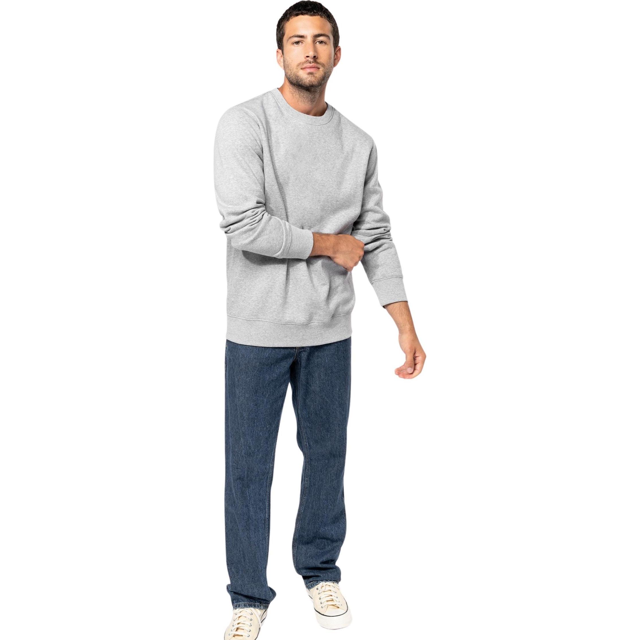 Thumbnail - Kariban, Pullover, Sweatshirt mit Rundhalsausschnitt, Grau, (5XL)
